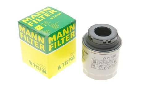 Фільтр масляний двигуна VAG 1.2-1.4 TSI 07- (вир-во) W712/94 MANN W 712/94