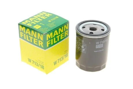 Фильтр масляный двигателя OPEL (пр-во) W713/18 MANN W 713/18