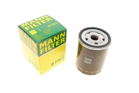Фильтр масляный двигателя (пр-во) W718/2 MANN W 718/2