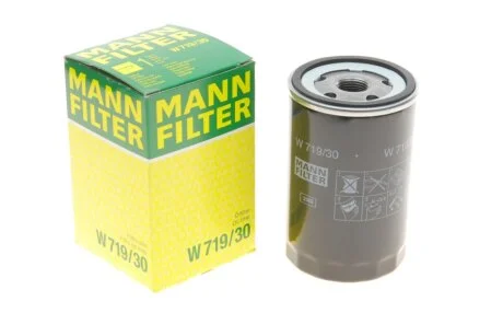 Фильтр масляный двигателя (пр-во) W719/30 MANN W 719/30