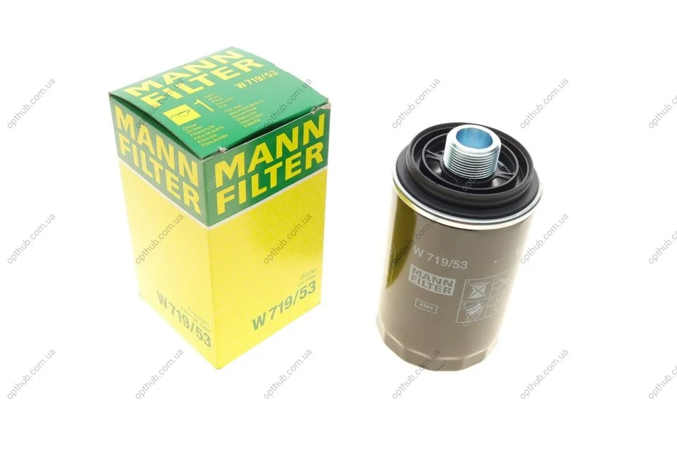 Фільтр масляний VW T5 2.0TSI 11- -FILTER UA63 MANN W 719/53 (фото 1)