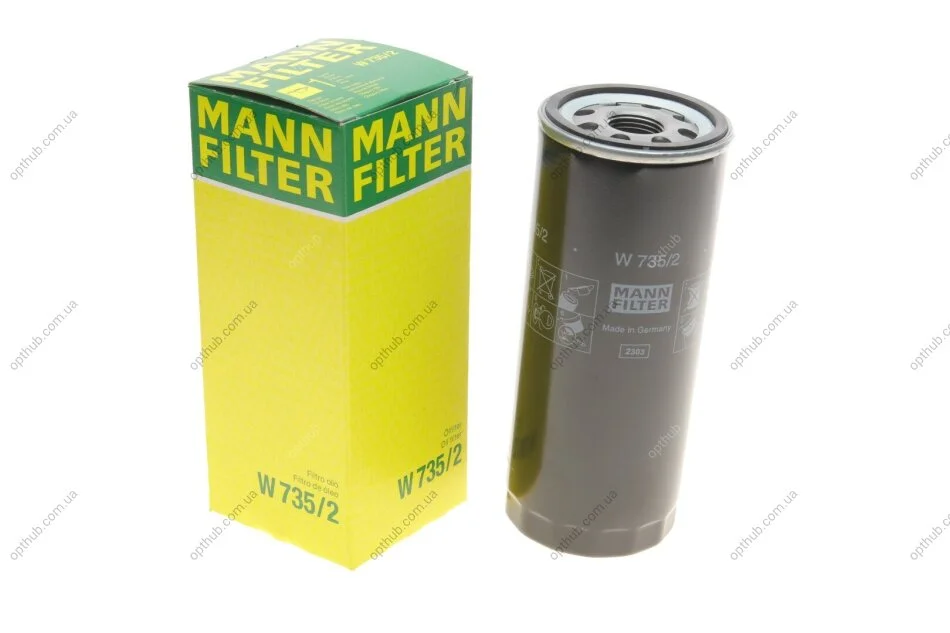 Фільтр масляний -FILTER MANN W 735/2 (фото 1)