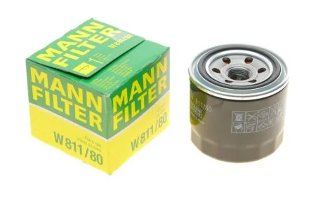 Фільтр масляний двигуна (вир-во) W811/80 MANN W 811/80