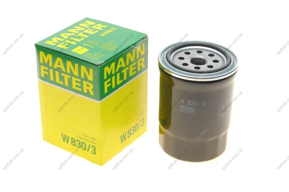 Фільтр масляний Hyundai Tucson/Santa Fe/Kia Sportage 2.0 CRDi 04- -FILTER UA63 MANN W 830/3 (фото 1)