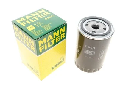 Фильтр масляный двигателя (пр-во) W840/2 MANN W 840/2