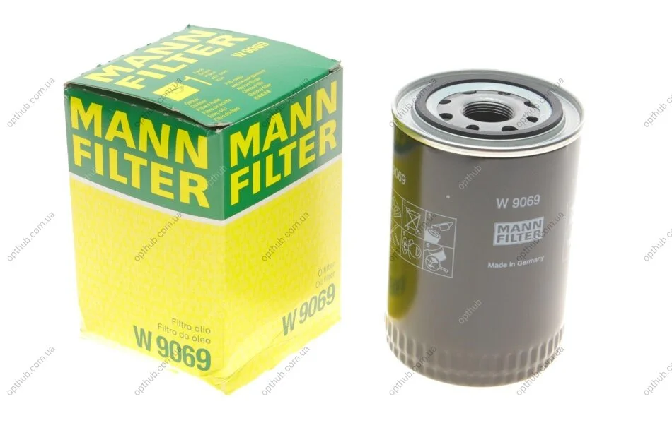 Фильтр масляный двигателя (пр-во) W9069 MANN W 9069 (фото 1)