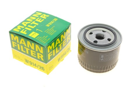 Фільтр масляний Honda Civic/Accord 2.0 TDi 96-02 -FILTER UA63 MANN W 914/26