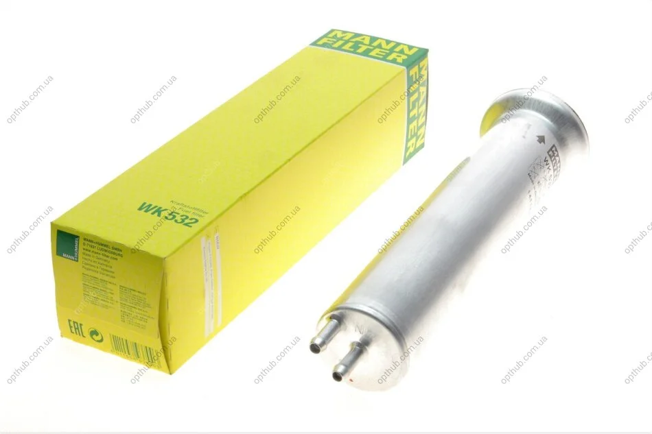Фільтр паливний BMW 5 (E39)/7 (E38)/X5 (E53) 2.2-4.6 96-06 (M54/M62) -FILTER UA63 MANN WK 532 (фото 1)