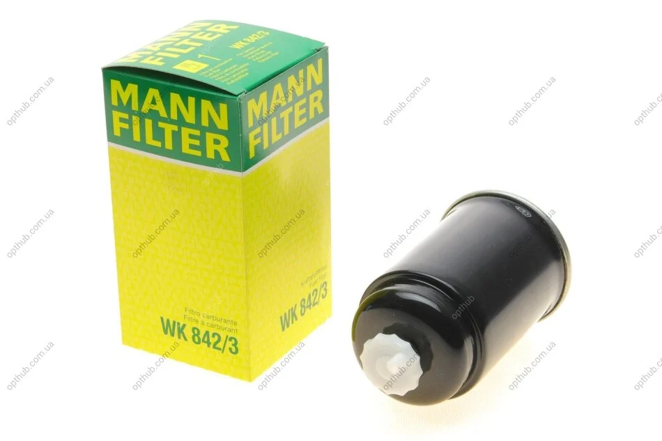 Фільтр паливний VW LT 2.4D/T3 1.6D/TD -88 -FILTER UA63 MANN WK 842/3 (фото 1)