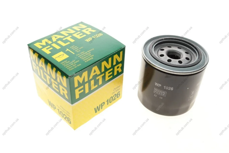 Фільтр масляний двигуна (вир-во) WP1026 MANN WP 1026 (фото 1)