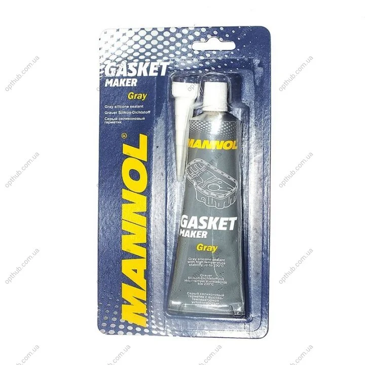 Герметик силіконовий високотемпературний MANNOL Gasket Maker Grey(сірий), 85г Mannol 9913 (фото 1)