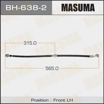 ШЛАНГ тормозной (BH-638-2) MASUMA BH6382 (фото 1)