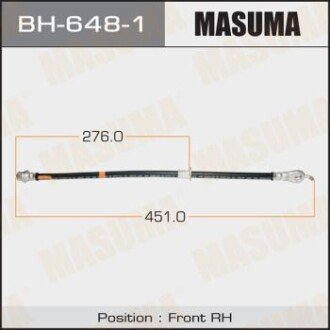 ШЛАНГ тормозной (BH-648-1) MASUMA BH6481