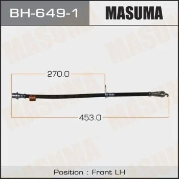 Шланг гальмівний (BH-649-1) MASUMA BH6491 (фото 1)