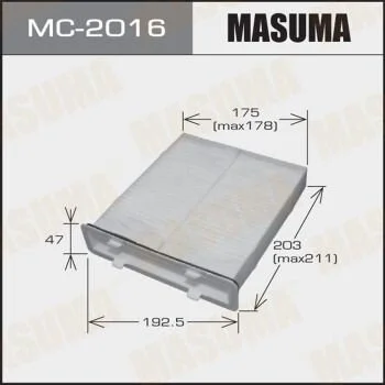Фильтр салона (MC-2016) MASUMA MC2016 (фото 1)