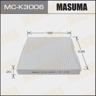 Фильтр салона AC9407C HYUNDAI/TUCSON/ V2000 V2700 04- (MC-K3006) MASUMA MCK3006