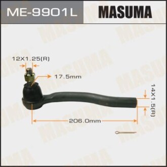 Наконечник кермовий лів MAZDA CX7, CX9 07- MASUMA ME9901L
