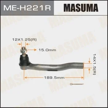 Наконечник рульової Honda CIVIC 06- MASUMA MEH221R (фото 1)