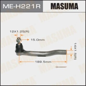 Наконечник рульової Honda CIVIC 06- MASUMA MEH221R