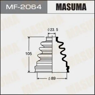 Пыльник ШРУС наружного Nissan Murano (04-08), Primera (01-05), Teana (03-08), X-Trail (00-07) (MF-2064) MASUMA MF2064