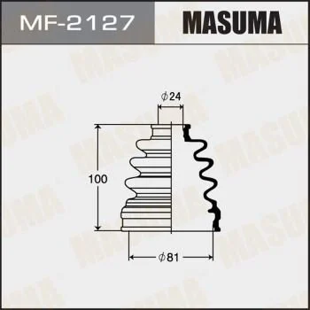 Пильовик ШРКШ зовнішнього Nissan Juke (10-14)/ Toyota Auris (08-11), Corolla (06-13) (MF-2127) MASUMA MF2127 (фото 1)