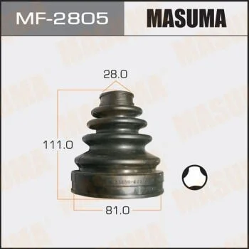 Пыльник ШРУС внутреннего Toyota FJ Cruiser (06-09), Land Cruiser Prado (02-09) (MF-2805) MASUMA MF2805 (фото 1)