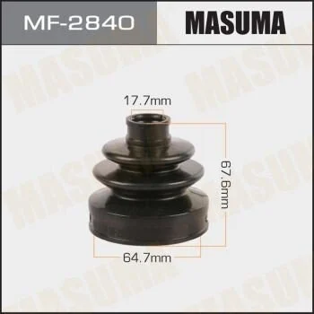Пыльник ШРУС задний наружный Infinity QX50 (17-)/ Nissan Qashqai (06-), Rogue (14-), X-Trail (01-) (MF-2840) MASUMA MF2840 (фото 1)
