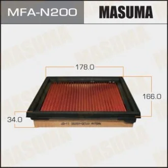 Фильтр воздушный NISSAN/ SKYLINE/ V36 06- с пропиткой маслом (MFA-N200) MASUMA MFAN200