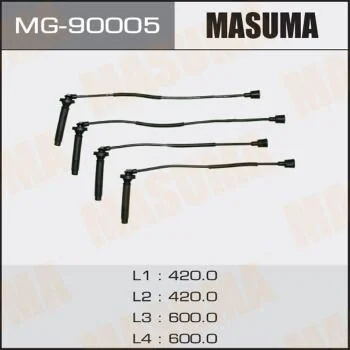 Провід високовольтний (комплект) Subaru 1.6, 2.0 (MG-90005) MASUMA MG90005 (фото 1)