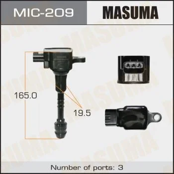 Катушка зажигания (MIC-209) MASUMA MIC209 (фото 1)