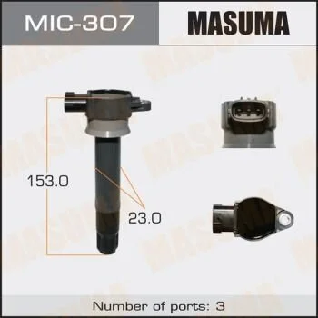 Катушка зажигания Mitsubishi Pajero 3.0 (07-) (MIC-307) MASUMA MIC307 (фото 1)