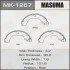 Колодки тормозные задние Nissan Tida 1.5, 1.8 (07-) стояночного тормозана (MK-1267) MASUMA MK1267 (фото 1)
