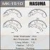 Колодки тормозные стояночные тормоза Nissan Micra (02-10), Note (06-13) (MK-1510) MASUMA MK1510 (фото 1)
