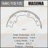 Колодки тормозные стояночные тормоза Nissan Juke (10-), Leaf (10-13), Qashqai (06-13), Tida (07-), X-Trail (07-14) (MK-1515) MASUMA MK1515 (фото 1)