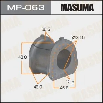 Втулка стабилизатора переднего. 2) Mitsubishi Pajero (-00) (MP-063) MASUMA MP063 (фото 1)