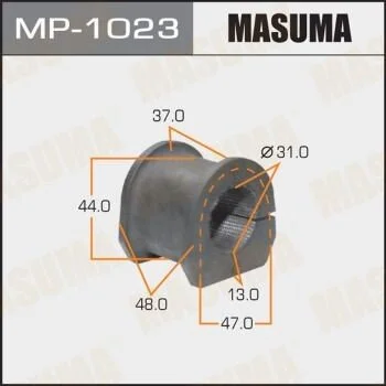 Втулка стабілізатора переднього (Кратно 2) Mitsubishi Montero (06-10), Pajero (06-10) (MP-1023) MASUMA MP1023 (фото 1)