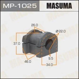 Втулка стабилизатора переднего. 2) Mitsubishi ASX (10-), Eclipse Cross (18-), Lancer (08-15), Outlander (08-) (MP-1025) MASUMA MP1025