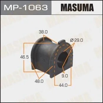 Втулка стабілізатора переднього (Кратно 2) Toyota FJ Cruiser (06-09), Land Cruiser Prado (02-09) (MP-1063) MASUMA MP1063 (фото 1)