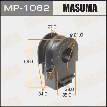 Втулка стабилизатора переднего. 2) Nissan Juke (10-), Leaf (12-), Qashqai (06-13) (MP-1082) MASUMA MP1082 (фото 1)