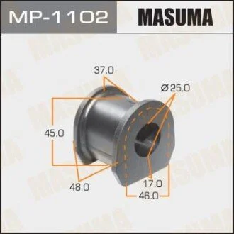 Втулка стабилизатора переднего. 2) Mitsubishi L200 (07-), Pajero Sport (09-15) (MP-1102) MASUMA MP1102