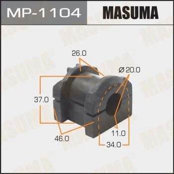 Втулка стабилизатора переднего. 2) Mitsubishi Lancer (07-) (MP-1104) MASUMA MP1104 (фото 1)