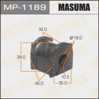 Втулка стабилизатора заднего. 2) Toyota Land Cruiser Prado (09-) (MP-1189) MASUMA MP1189