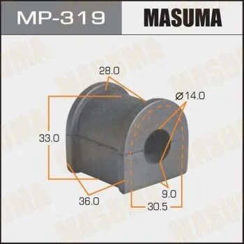 Втулка стабилизатора заднего. 2) Toyota Corolla (-00) (MP-319) MASUMA MP319 (фото 1)