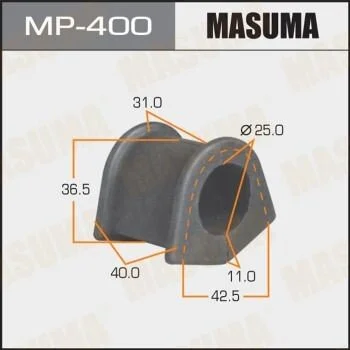 Втулка стабилизатора переднего. 2) Toyota Corolla (-00) (MP-400) MASUMA MP400 (фото 1)