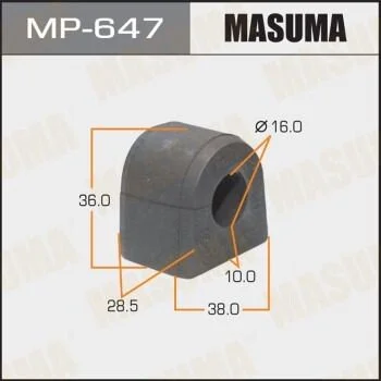 Втулка стабилизатора заднего. 2) Subaru Forester (01-07) (MP-647) MASUMA MP647 (фото 1)