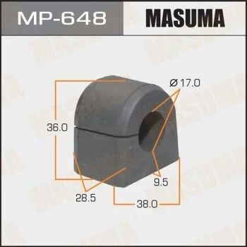 Втулка стабилизатора переднего. 2) Subaru Forester (-07) (MP-648) MASUMA MP648 (фото 1)