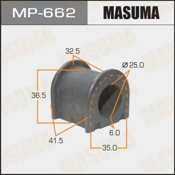 Втулка стабилизатора переднего. 2) Lexus ES 350 (06-) (MP-662) MASUMA MP662 (фото 1)