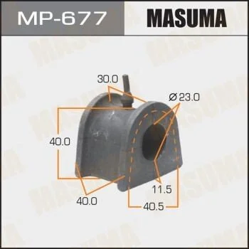 Втулка стабилизатора переднего. 2) Mitsubishi Pajero (00-07) (MP-677) MASUMA MP677 (фото 1)