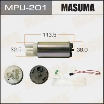 Бензонасос електричний (+ сіточка) Nissan/ Subaru (MPU-201) MASUMA MPU201 (фото 1)