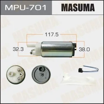 Бензонасос электрический (+ сеточка)) Mitsubishi/ Suzuki (MPU-701) MASUMA MPU701 (фото 1)